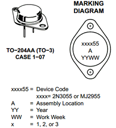 2n3055 transistor datasheet pdf