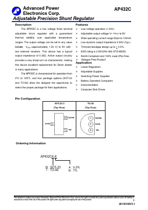 AP432C Datasheet PDF Advanced Power Electronics Corp