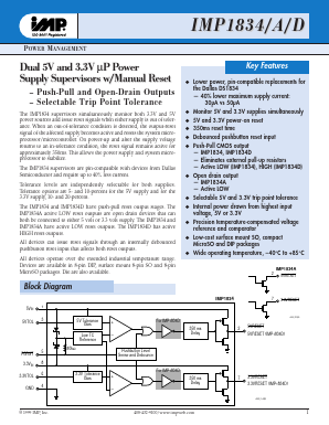 IMP1834 Datasheet PDF A1 PROs co., Ltd.