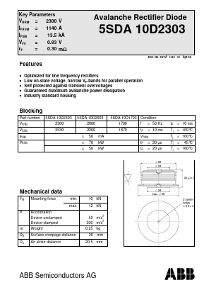 5SDA10D2303 Datasheet PDF ABB