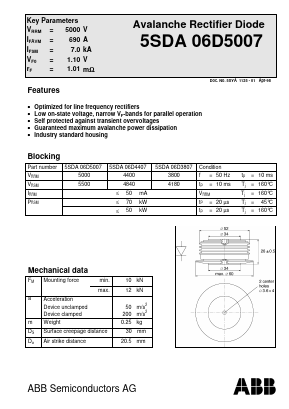 5SDA06D5007 Datasheet PDF ABB