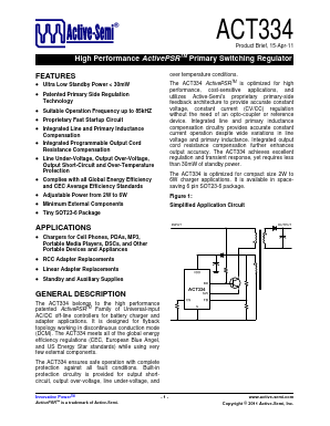 ACT334 Datasheet PDF Active-Semi, Inc