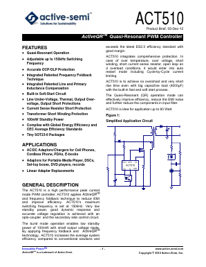 ACT510 Datasheet PDF Active-Semi, Inc