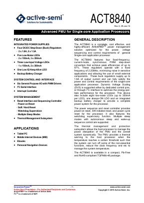 ACT8840 Datasheet PDF Active-Semi, Inc