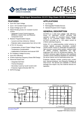 ACT4515 Datasheet PDF Active-Semi, Inc