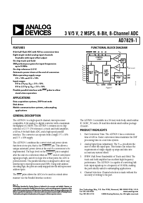 AD7829-1 Datasheet PDF Analog Devices