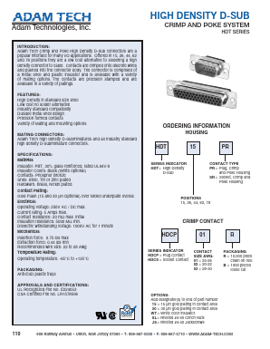 HDT15PR Datasheet PDF Adam Technologies, Inc.