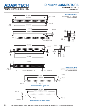 DIN-64FR-L22-A3C1 Datasheet PDF Adam Technologies, Inc.