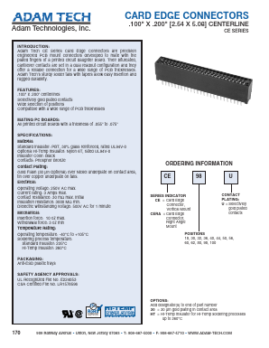 CE98U Datasheet PDF Adam Technologies, Inc.