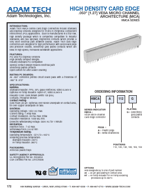 HMCAB-182G Datasheet PDF Adam Technologies, Inc.