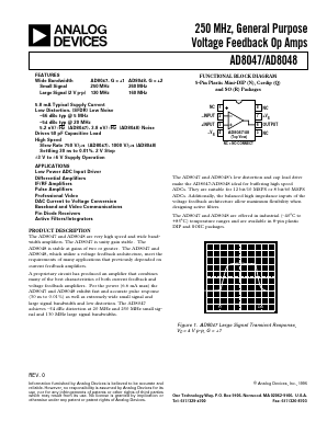 AD8047-EB Datasheet PDF Analog Devices