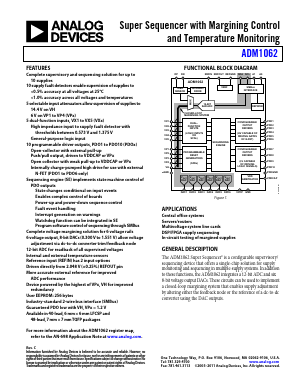 ADM1062ACPZ-REEL7 Datasheet PDF Analog Devices