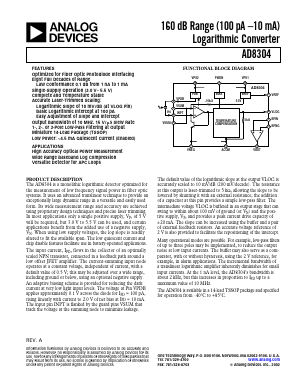 AD8304 Datasheet PDF Analog Devices