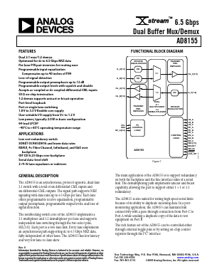 AD8155ACPZ-R7 Datasheet PDF Analog Devices