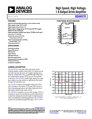 ADA4870 Datasheet PDF Analog Devices