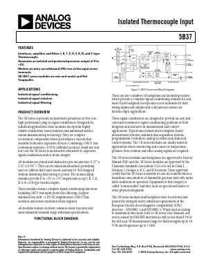 5B37 Datasheet PDF Analog Devices