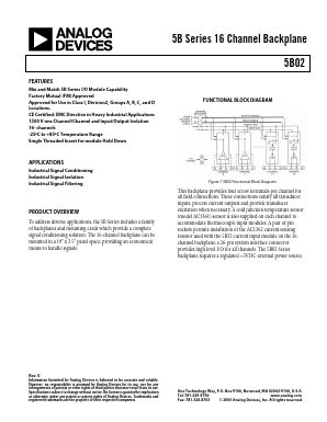 5B02 Datasheet PDF Analog Devices