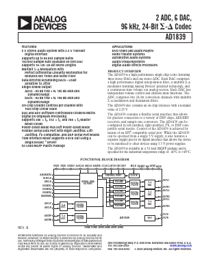 AD1839AS Datasheet PDF Analog Devices