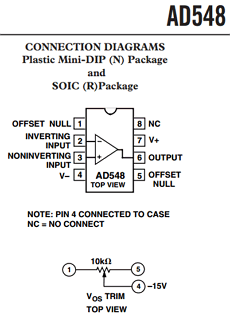 AD548BH Datasheet PDF Analog Devices