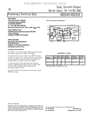 AD5545 Datasheet PDF Analog Devices