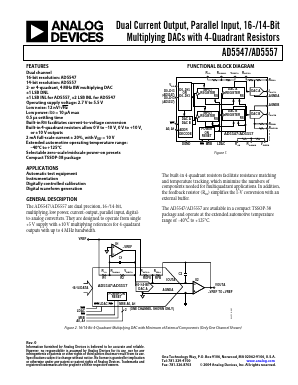 AD5557CRU Datasheet PDF Analog Devices