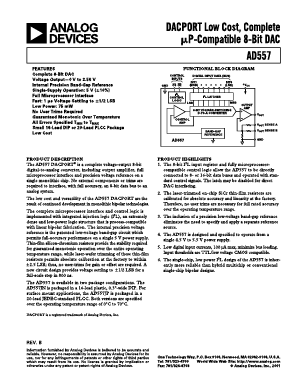 AD557JNZ Datasheet PDF Analog Devices