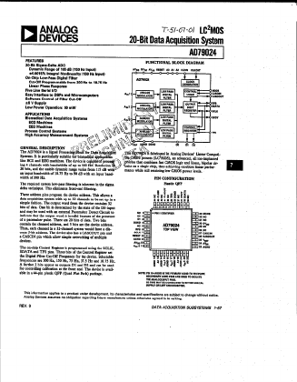 AD79024 Datasheet PDF Analog Devices