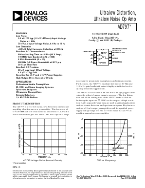 AD797BN Datasheet PDF Analog Devices