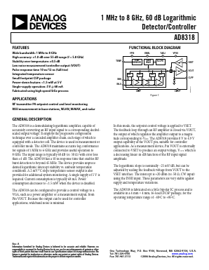 AD8318-EVAL Datasheet PDF Analog Devices