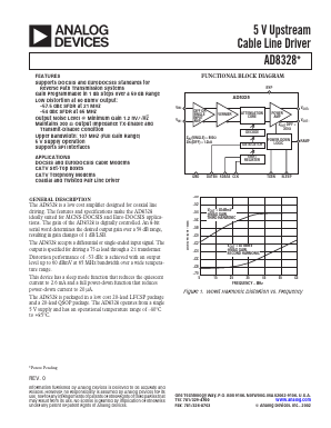 AD8328 Datasheet PDF Analog Devices