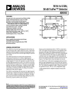 AD8363-EVALZ1 Datasheet PDF Analog Devices