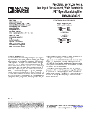 AD8610BR-REEL Datasheet PDF Analog Devices