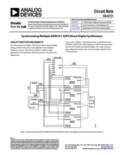 AD9910 Datasheet PDF Analog Devices