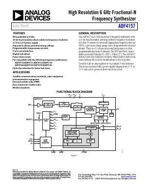EV-ADF4157SD1Z Datasheet PDF Analog Devices
