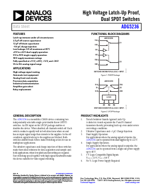 ADG5236BCPZ-RL7 Datasheet PDF Analog Devices