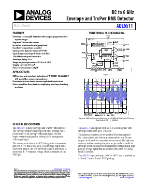 ADL5511 Datasheet PDF Analog Devices