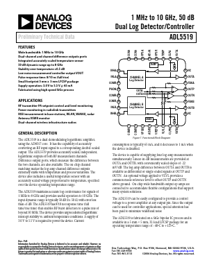 ADL5519ACPZ-WP Datasheet PDF Analog Devices