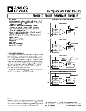 ADM1815-20ART-REEL Datasheet PDF Analog Devices