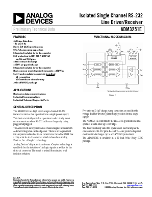 ADM3251E Datasheet PDF Analog Devices