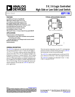 ADP1196 Datasheet PDF Analog Devices