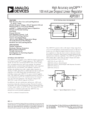 ADP3301AR-27 Datasheet PDF Analog Devices