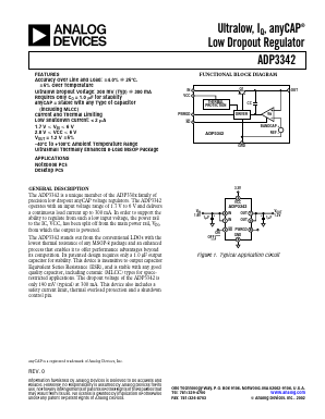 ADP3342 Datasheet PDF Analog Devices