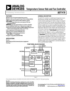 ADT7470 Datasheet PDF Analog Devices