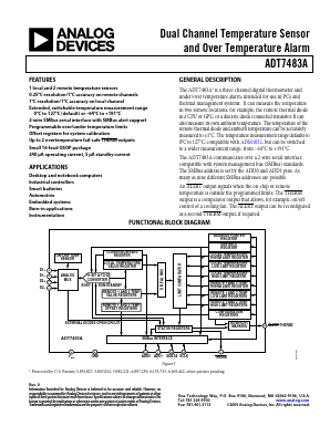 ADT7483A Datasheet PDF Analog Devices