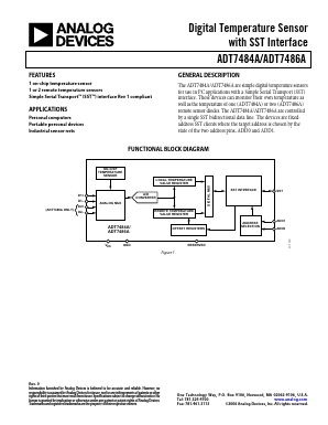 ADT7484A Datasheet PDF Analog Devices