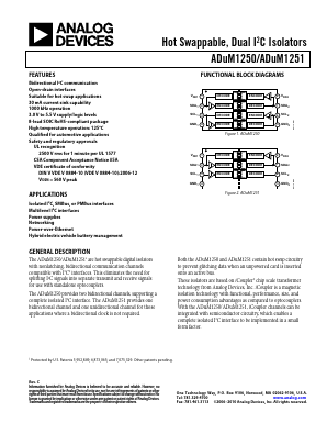 ADUM1251 Datasheet PDF Analog Devices