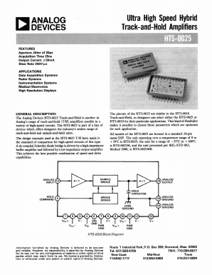 HTS-0025M Datasheet PDF Analog Devices