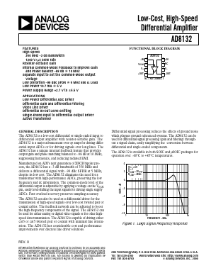 AD8132-EVAL Datasheet PDF Analog Devices