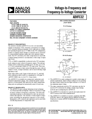 ADVFC32B Datasheet PDF Analog Devices