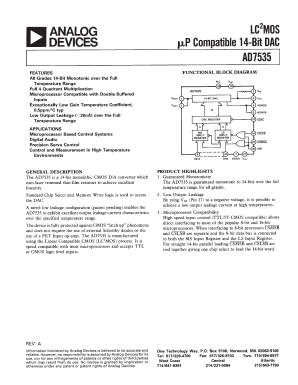 AD7535KP Datasheet PDF Analog Devices